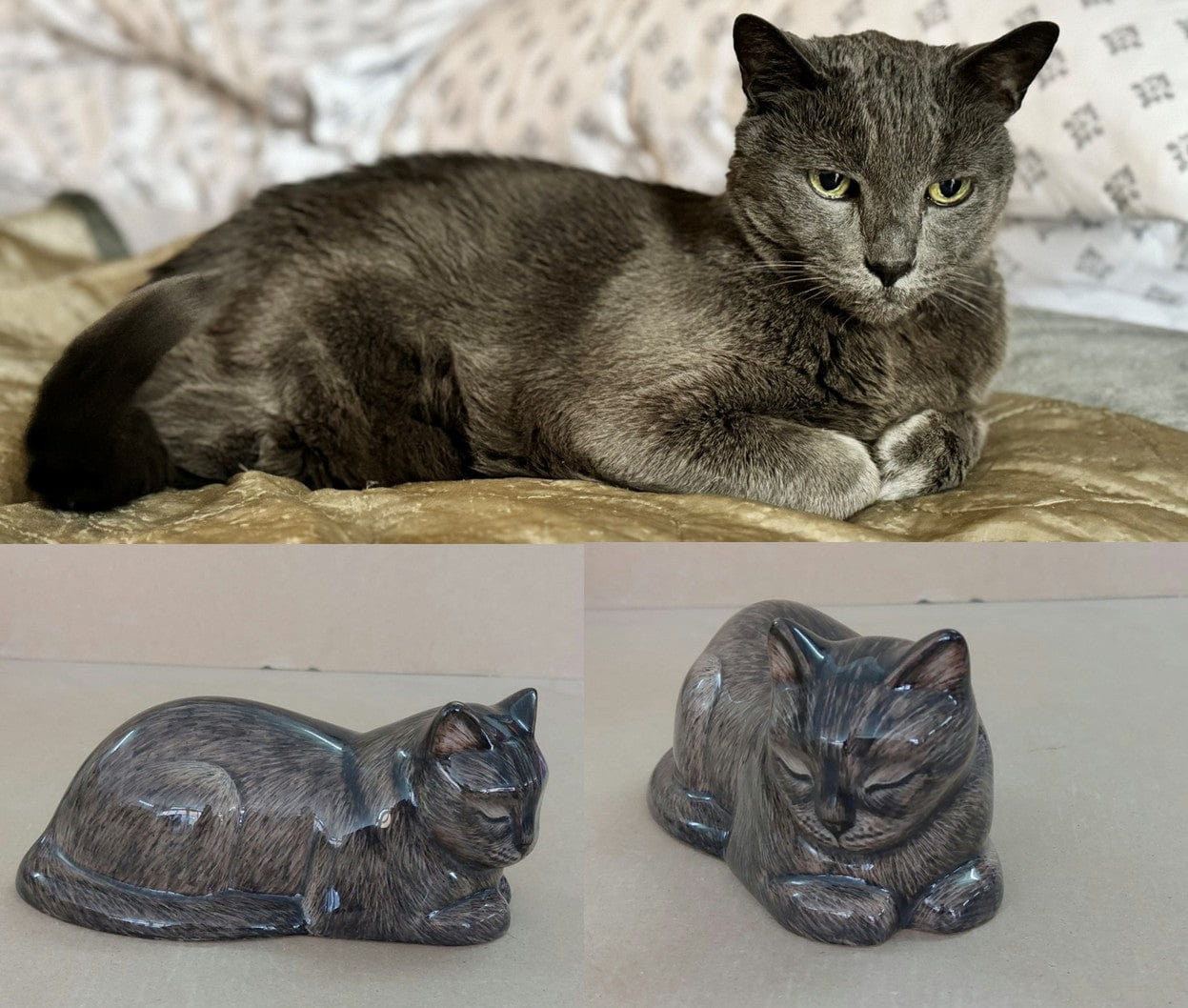Custom Decorated Pet Urns by Photo