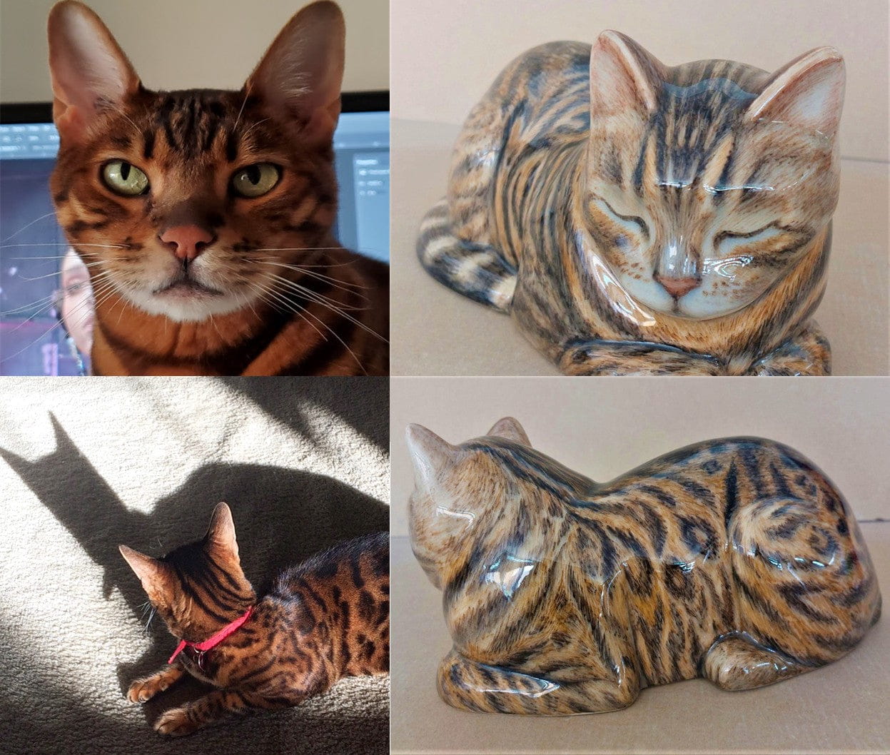Custom Decorated Pet Urns by Photo