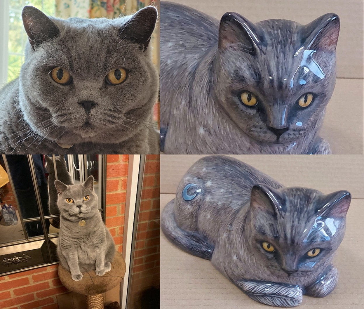 Custom Decorated Pet Urns by Photo