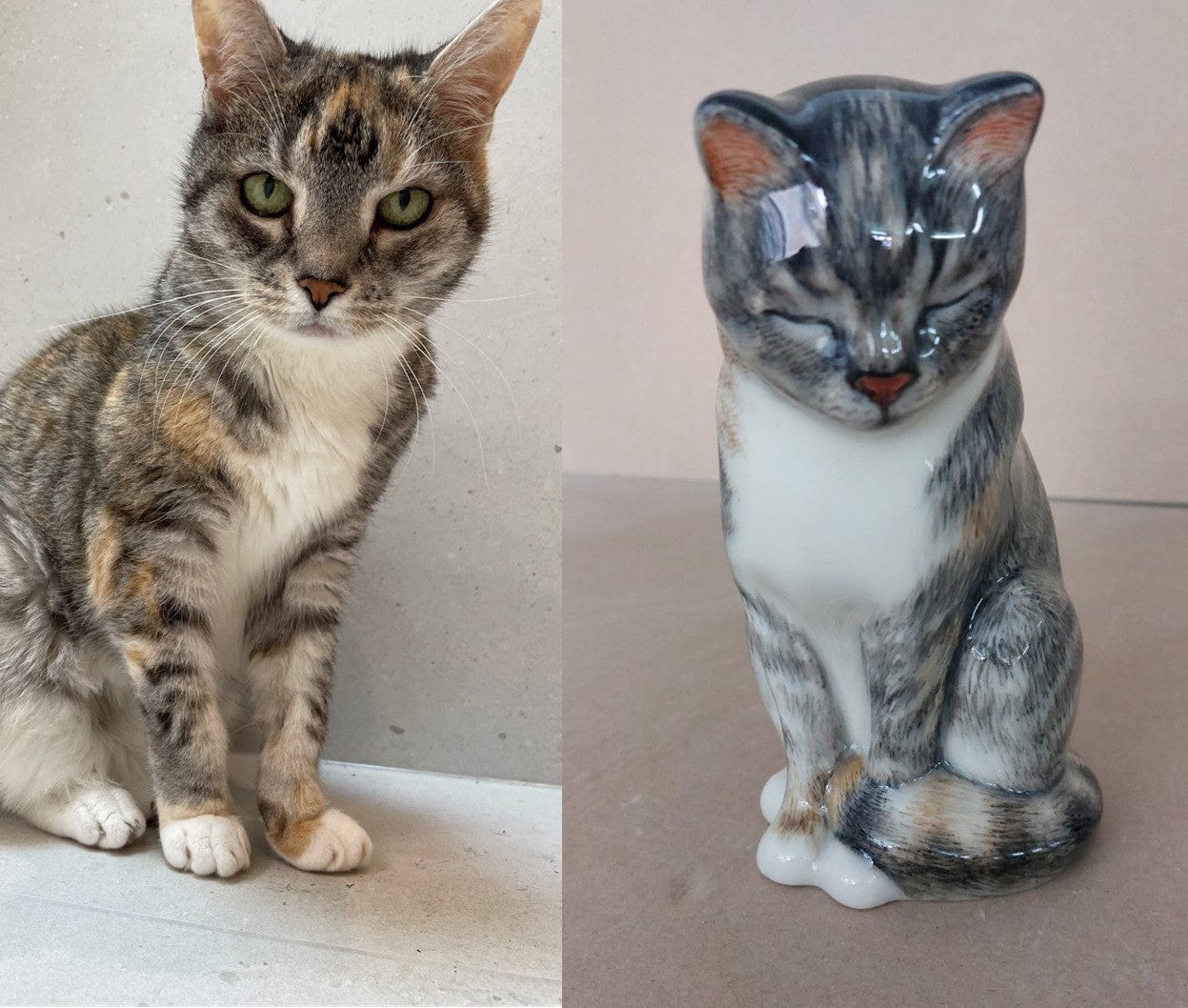 Custom Decorated Pet Urns by Photo By Pulvis Art Urns. Handmade Cremation Urns