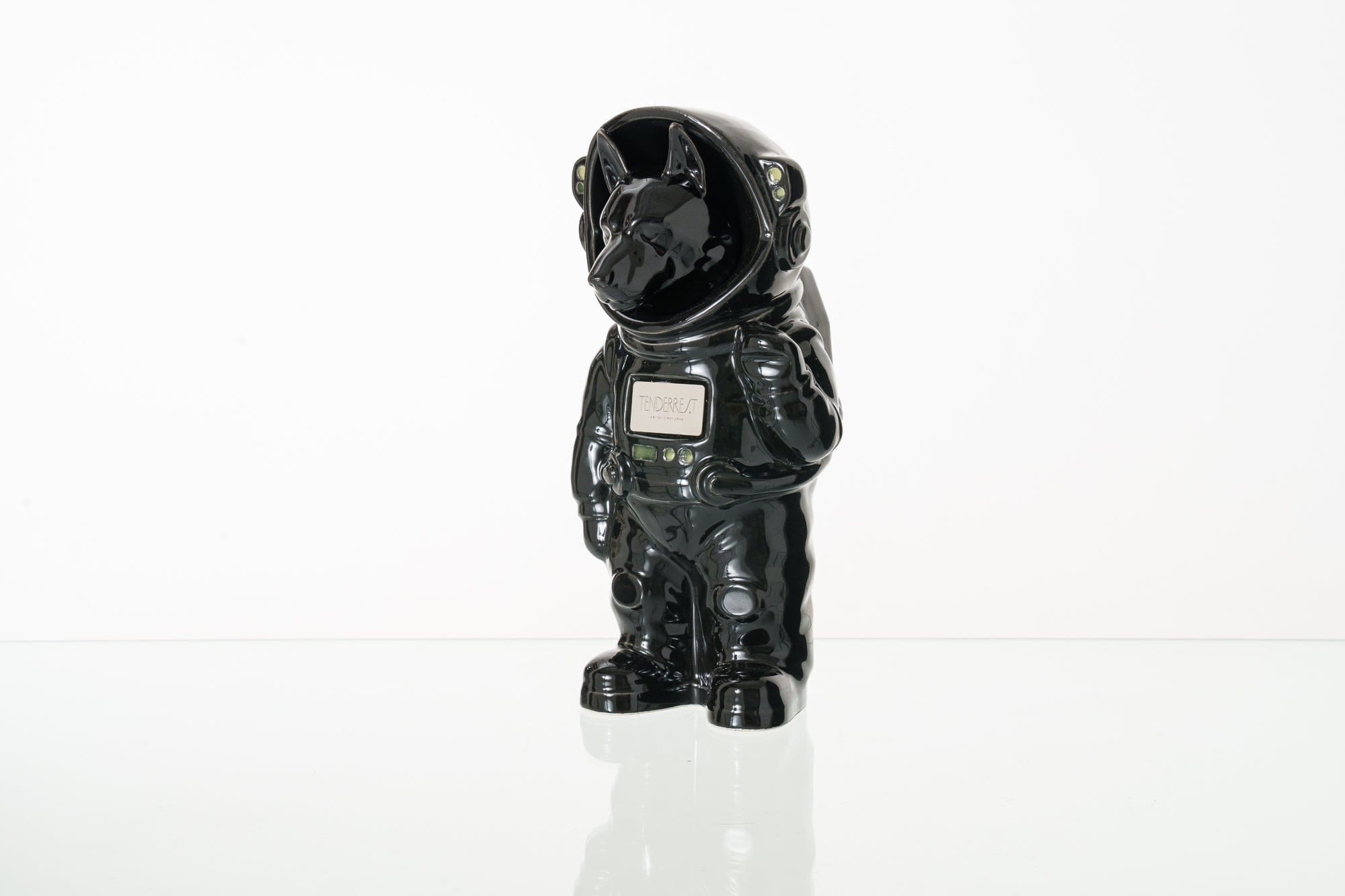Pulvis Art Urns Pet Cremation Urn Black / Black / No Dog Cremation Urn German Shepherd - Customizable Figure | Ceramic Pet Urn