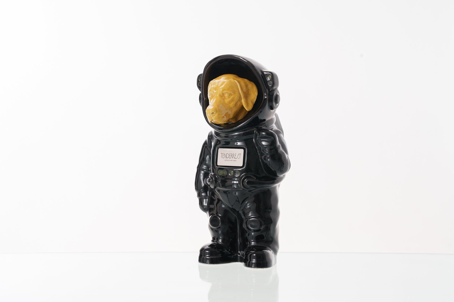 Pulvis Art Urns Pet Cremation Urn Black / Yellow / Yes (+$50) Dog Cremation Urn Labrador - Customizable Figure | Handmade Pet Urn