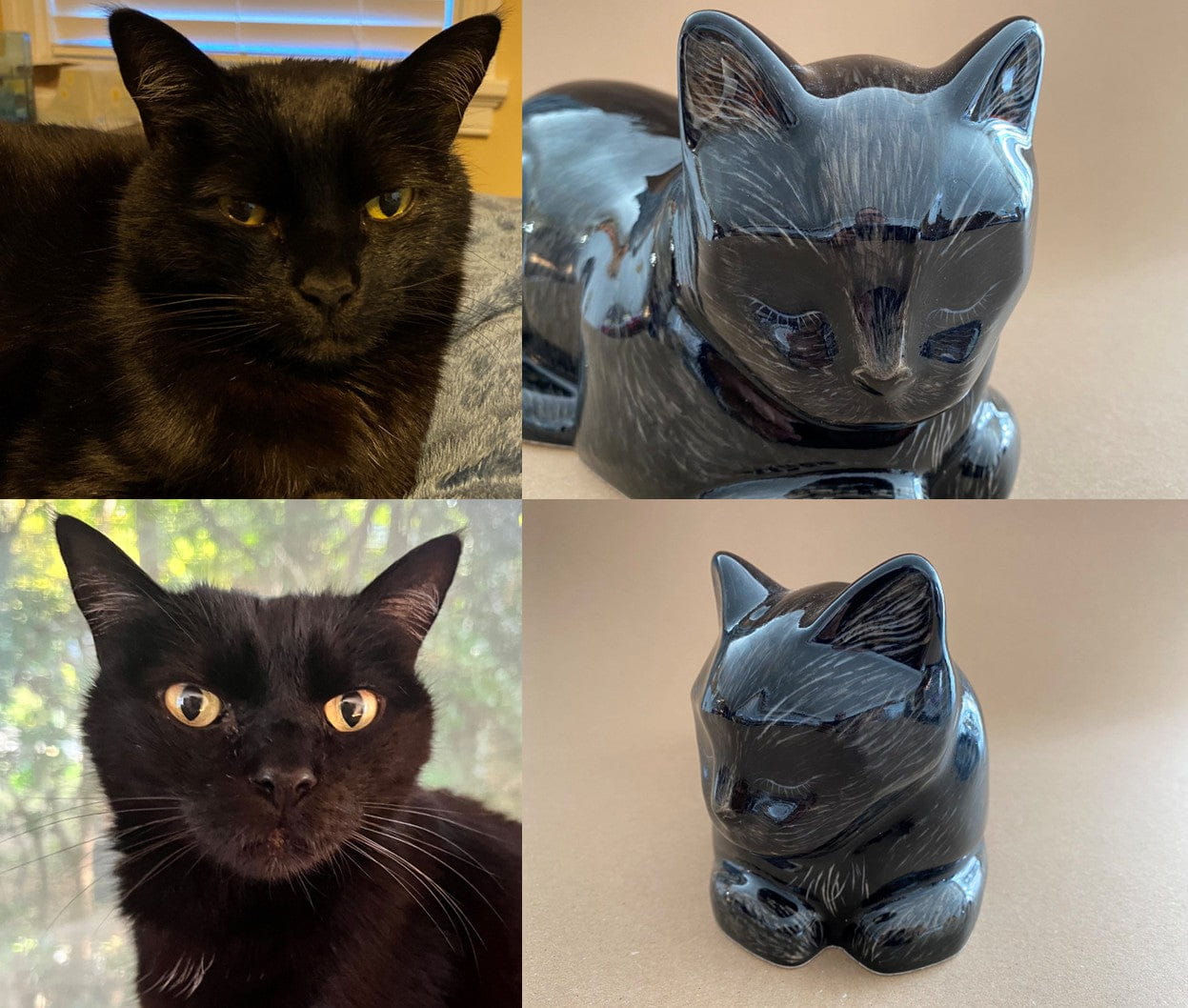 Custom Decorated Pet Urns by Photo By Pulvis Art Urns. Handmade Cremation Urns