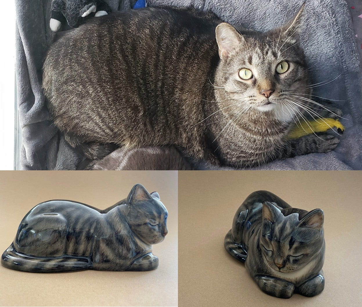 Custom Decorated Pet Urns by Photo By Pulvis Art Urns. Handmade Cremation Urns