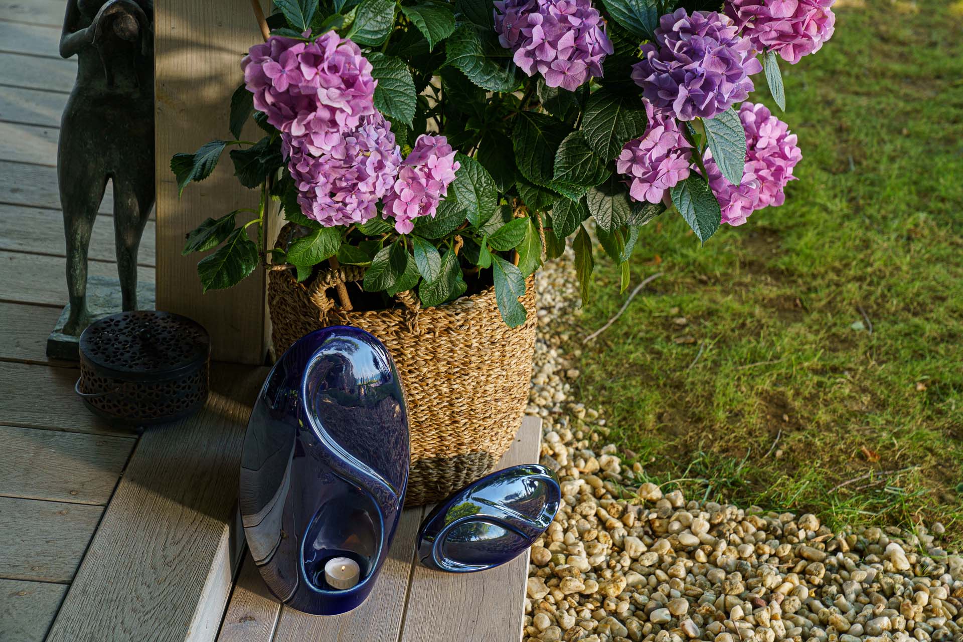 Eternity Handmade Cremation Urn for Ashes - Large Urn | Oxide Green | Ceramic - Pulvis Art Urns