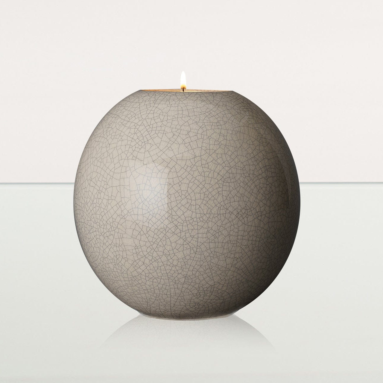 Handmade Cremation Urn "Harmony" - Large | Craquelure | Ceramic Urn - Pulvis Art Urns