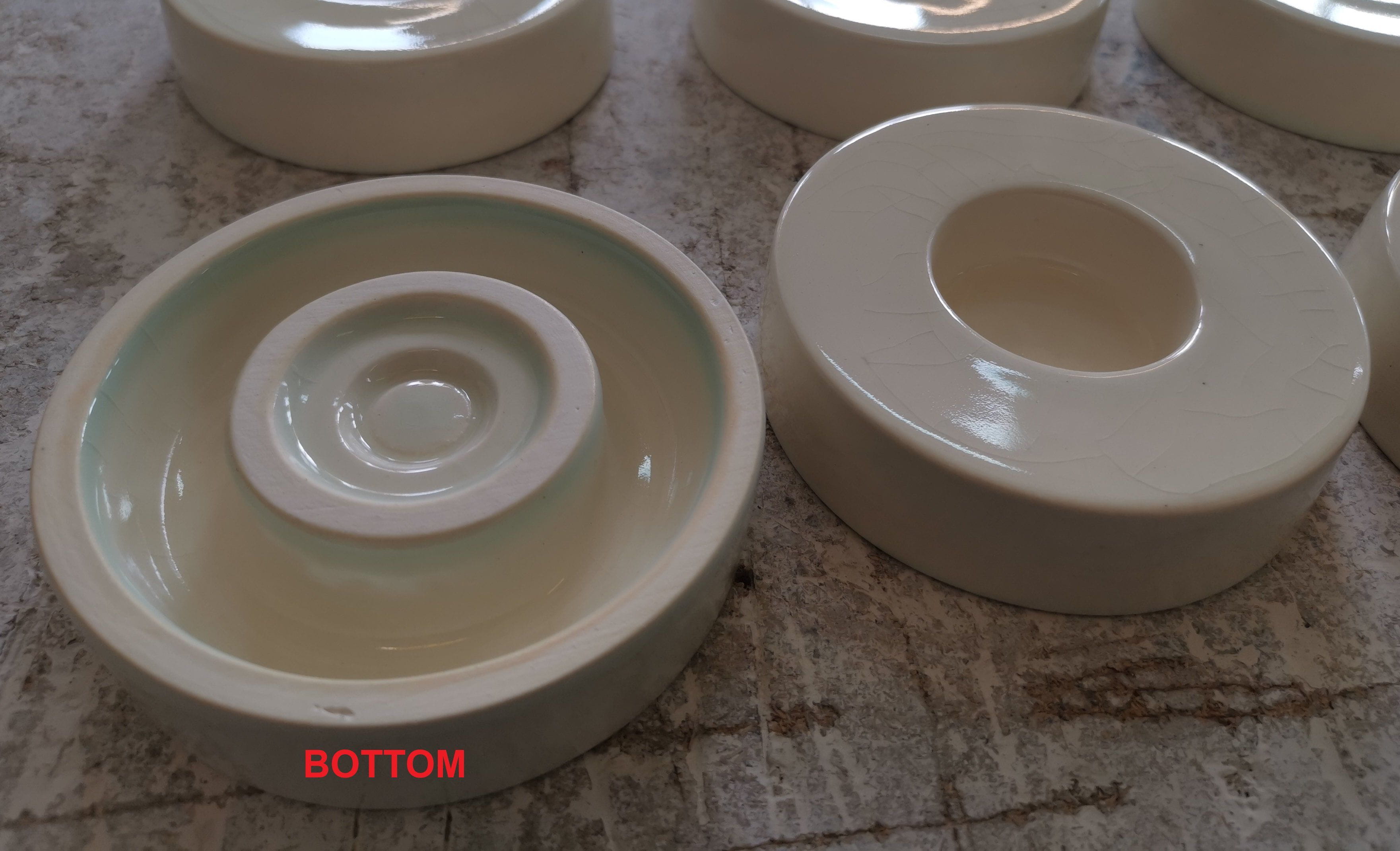 Caleo Handmade Candleholder for Cremation Urns - Oily Green | Ceramic - Pulvis Art Urns