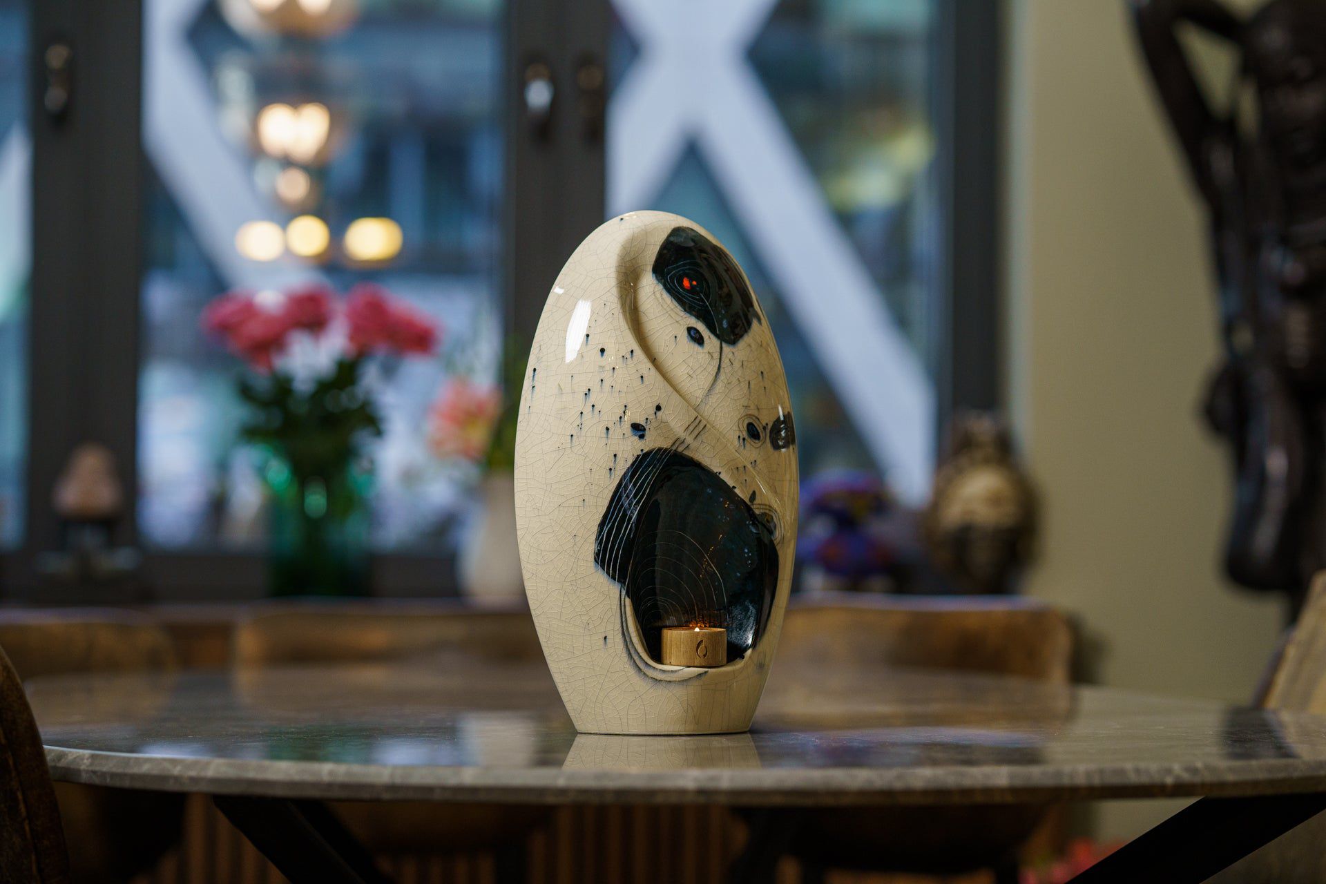 Handmade Decorated Eternity Urn "Galaxy" - Large | Ceramic Urn - Pulvis Art Urns