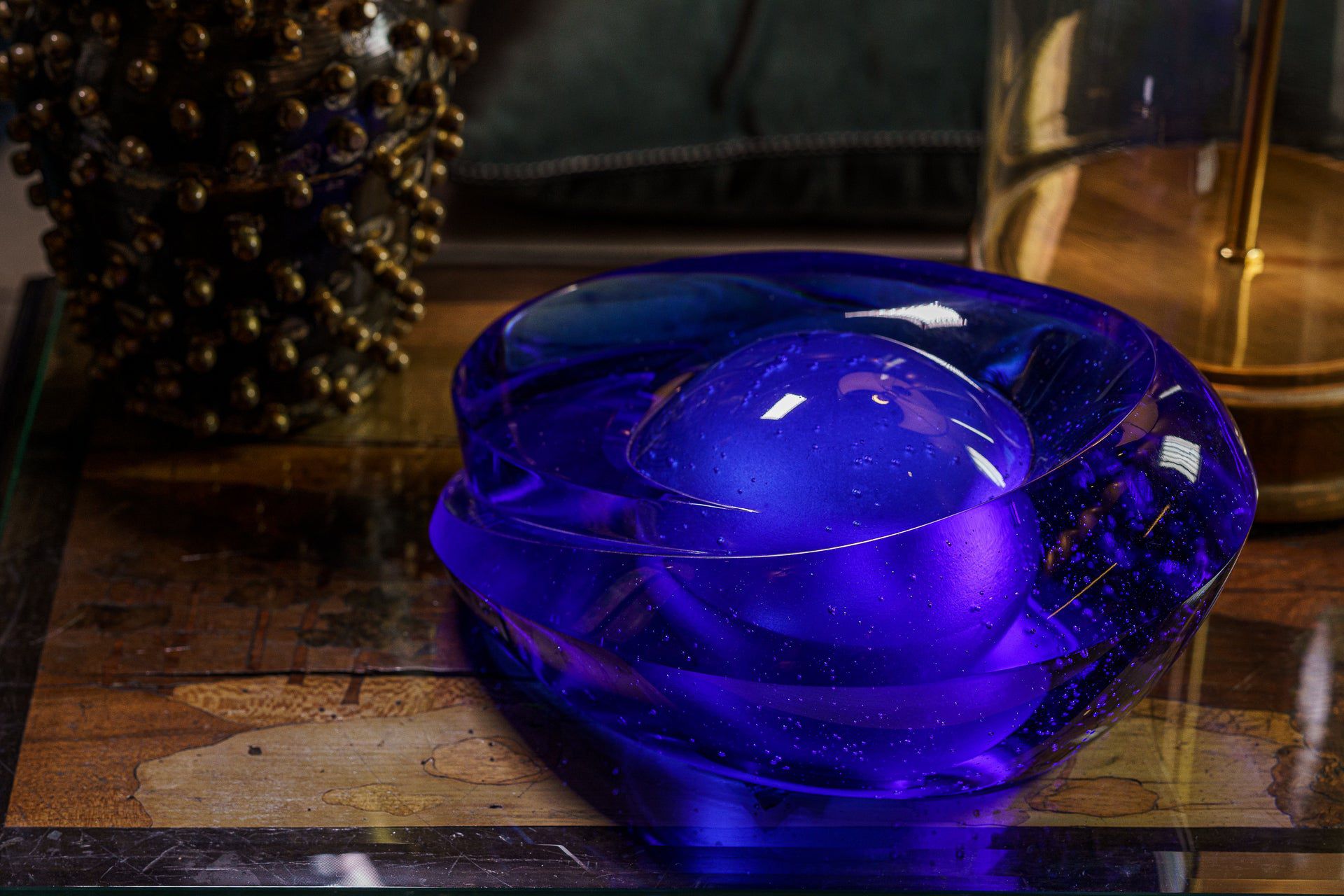 "Heart of the Ocean" Exclusive Molded Glass Urn for Ashes - Pulvis Art Urns