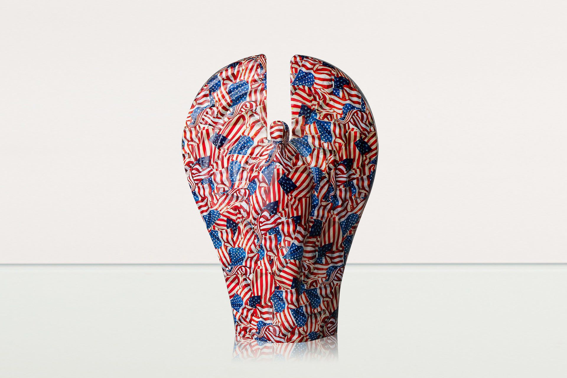 HydroGraphics Urn "Guardian - America" - Large | Ceramic | Hydro Dipping - Pulvis Art Urns