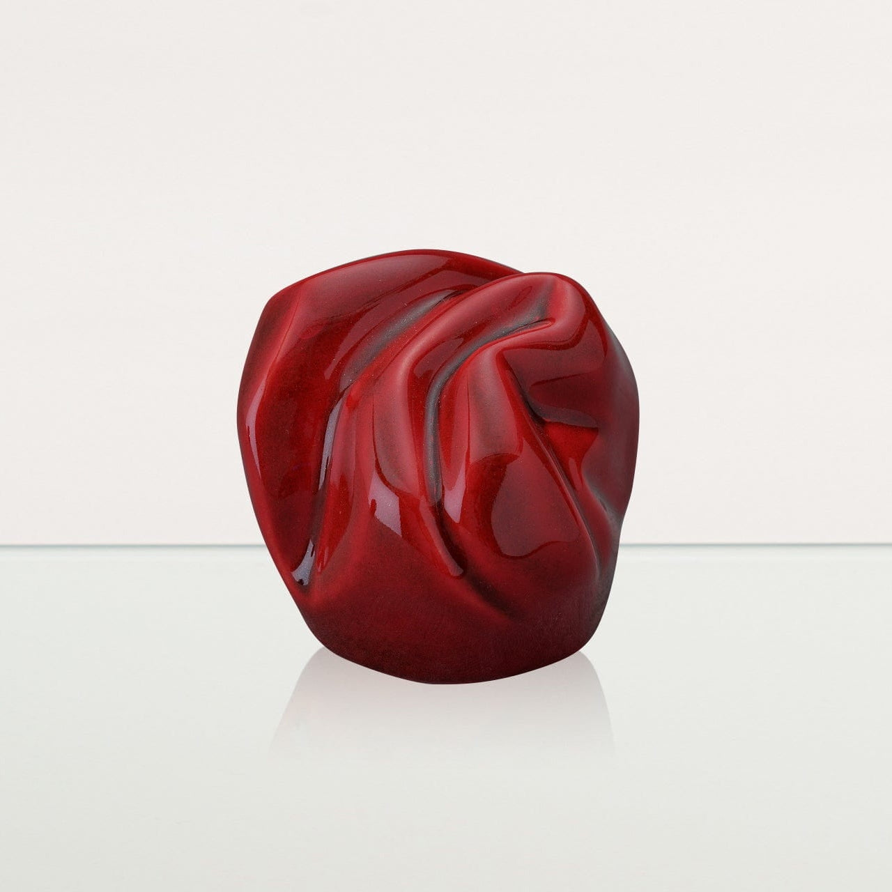 Cremation Keepsake Urn "Precious" - Small Keepsake | Red | Ceramic - Pulvis Art Urns
