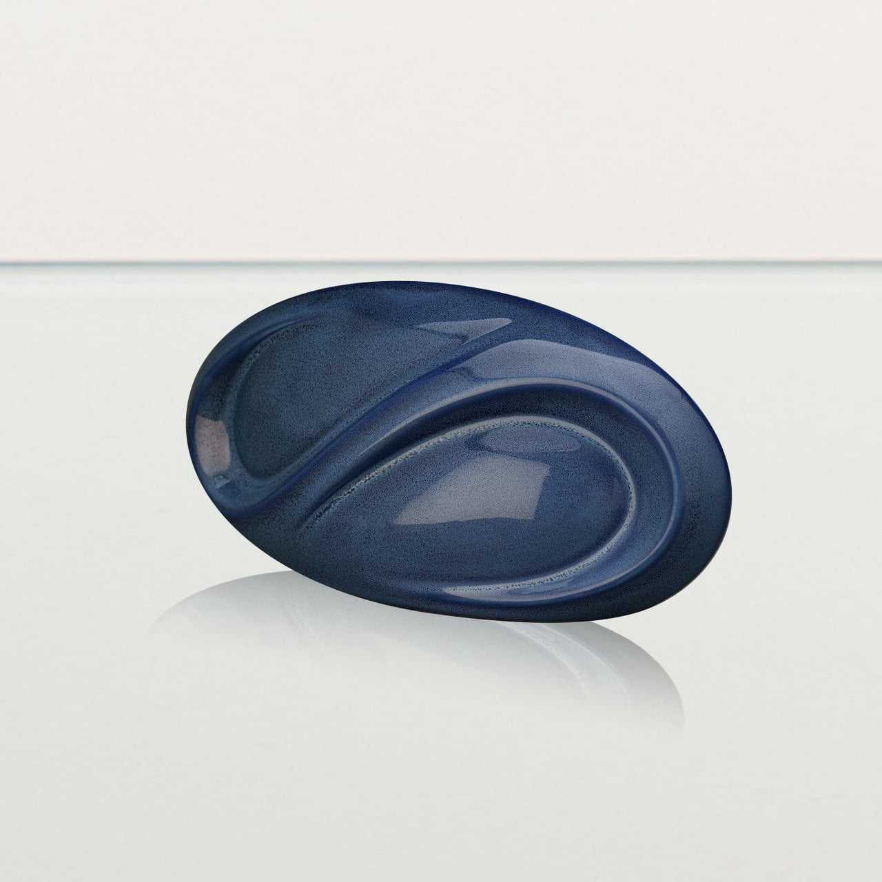Eternity Handmade Cremation Keepsake Urn - Small | Blue Melange | Ceramic - Pulvis Art Urns
