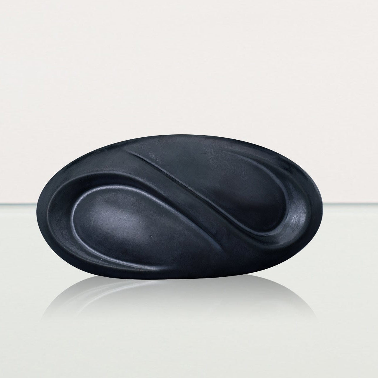 Eternity Handmade Cremation Keepsake Urn - Small Urn | Dark Matte | Ceramic - Pulvis Art Urns