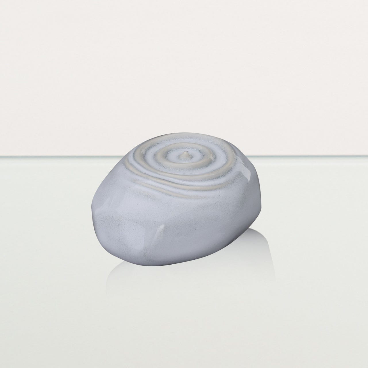 Handmade Cremation Keepsake Urn "Resonance" - Small Urn | Grey Melange | Ceramic - Pulvis Art Urns