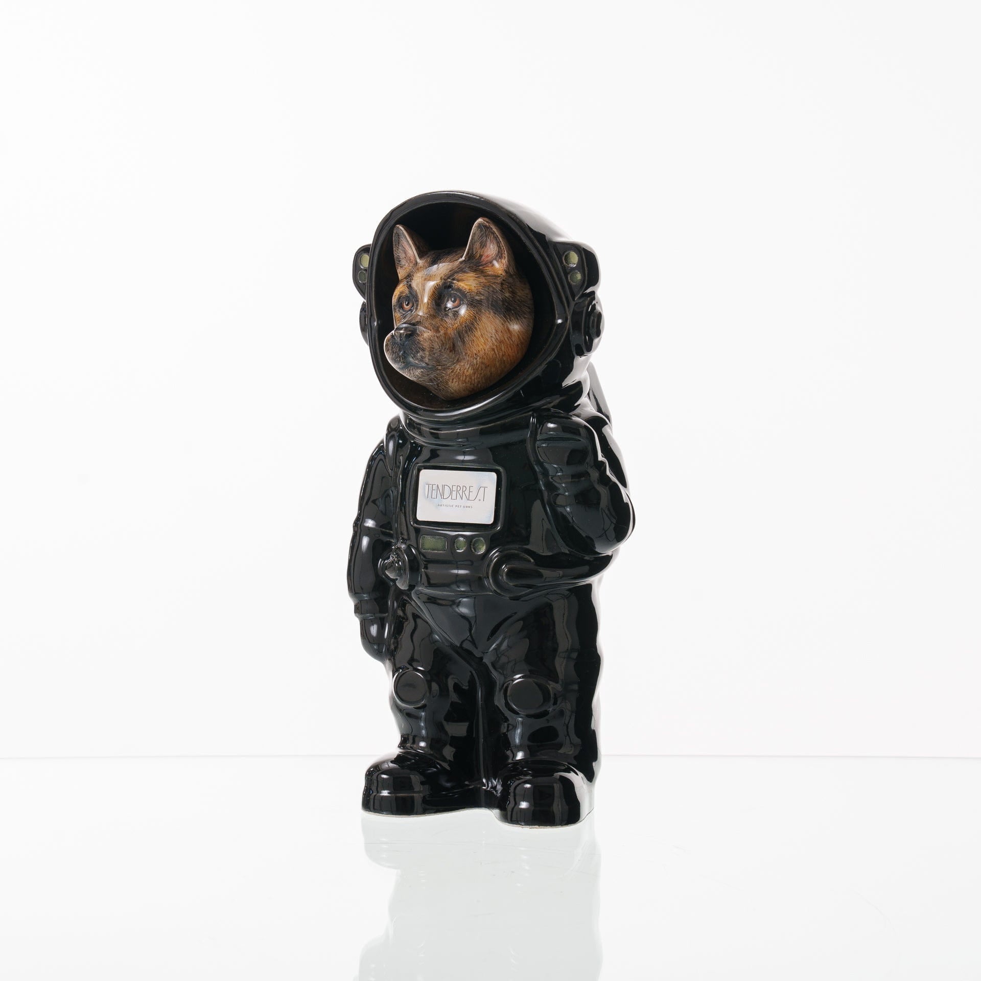 Pulvis Art Urns Pet Cremation Urn Black / CUSTOM (by photo) / No Customizable Pet Cremation Urn - Dog | Ceramic Handmade Figure