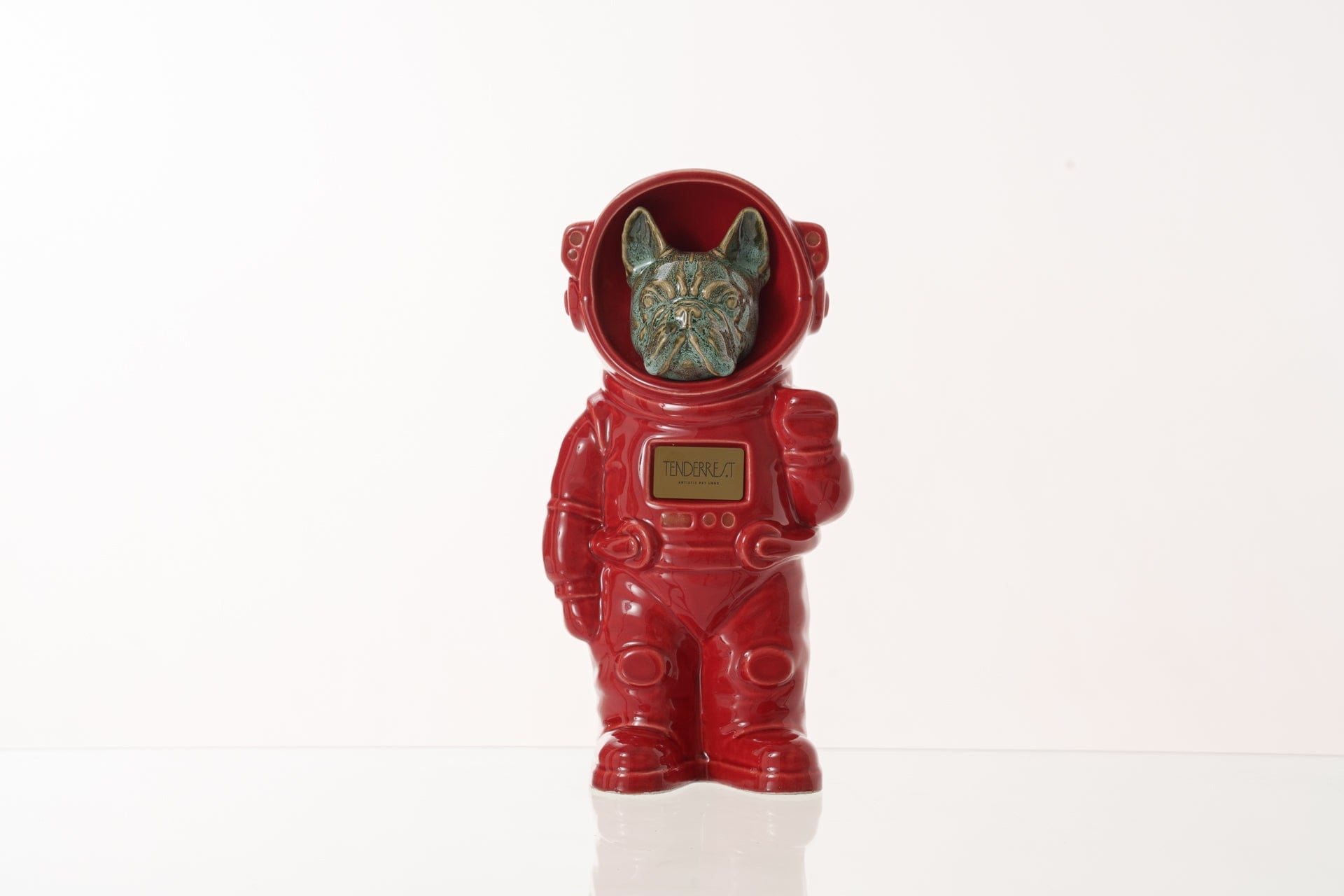 Pulvis Art Urns Pet Cremation Urn Red / Oily Green / Yes (+$50) Dog Cremation Urn French Bulldog - Customizable Figure | Pet Urn