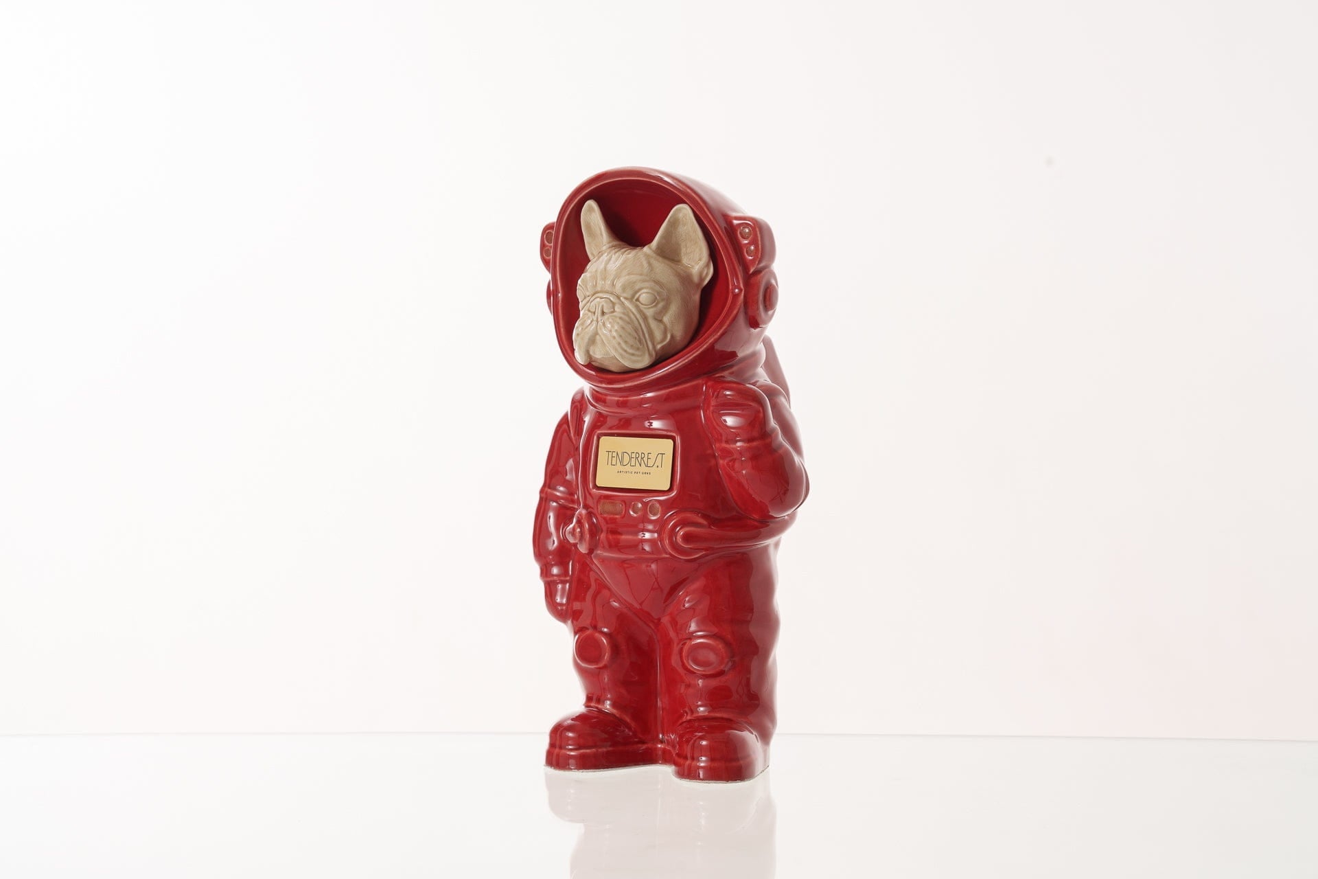 Pulvis Art Urns Pet Cremation Urn Red / Beige / Yes (+$50) Dog Cremation Urn French Bulldog - Customizable Figure | Pet Urn