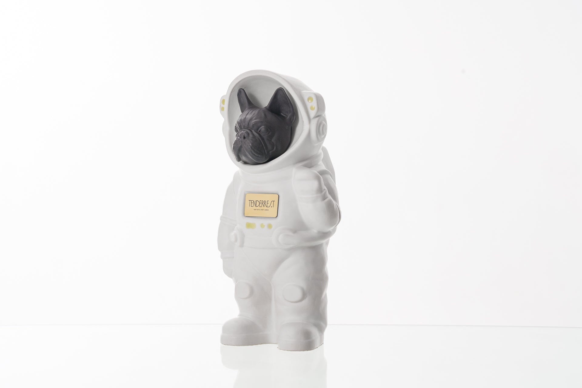 Pulvis Art Urns Pet Cremation Urn White Matte / Gray Matte / Yes (+$50) Dog Cremation Urn French Bulldog - Customizable Figure | Pet Urn