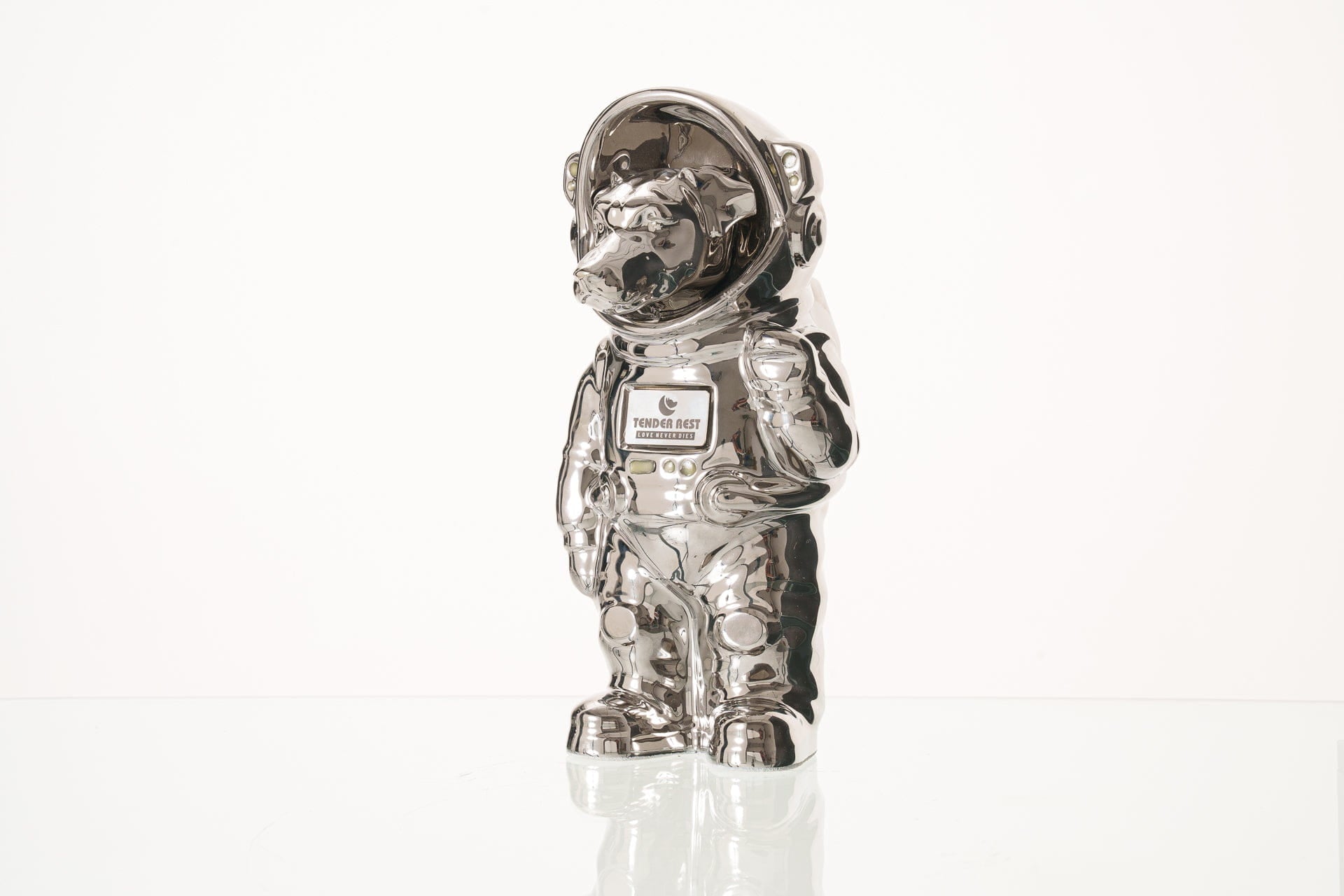 Pulvis Art Urns Pet Cremation Urn Platinum / Platinum / No Dog Cremation Urn Jack Russell - Customizable Figure | Ceramic Pet Urn