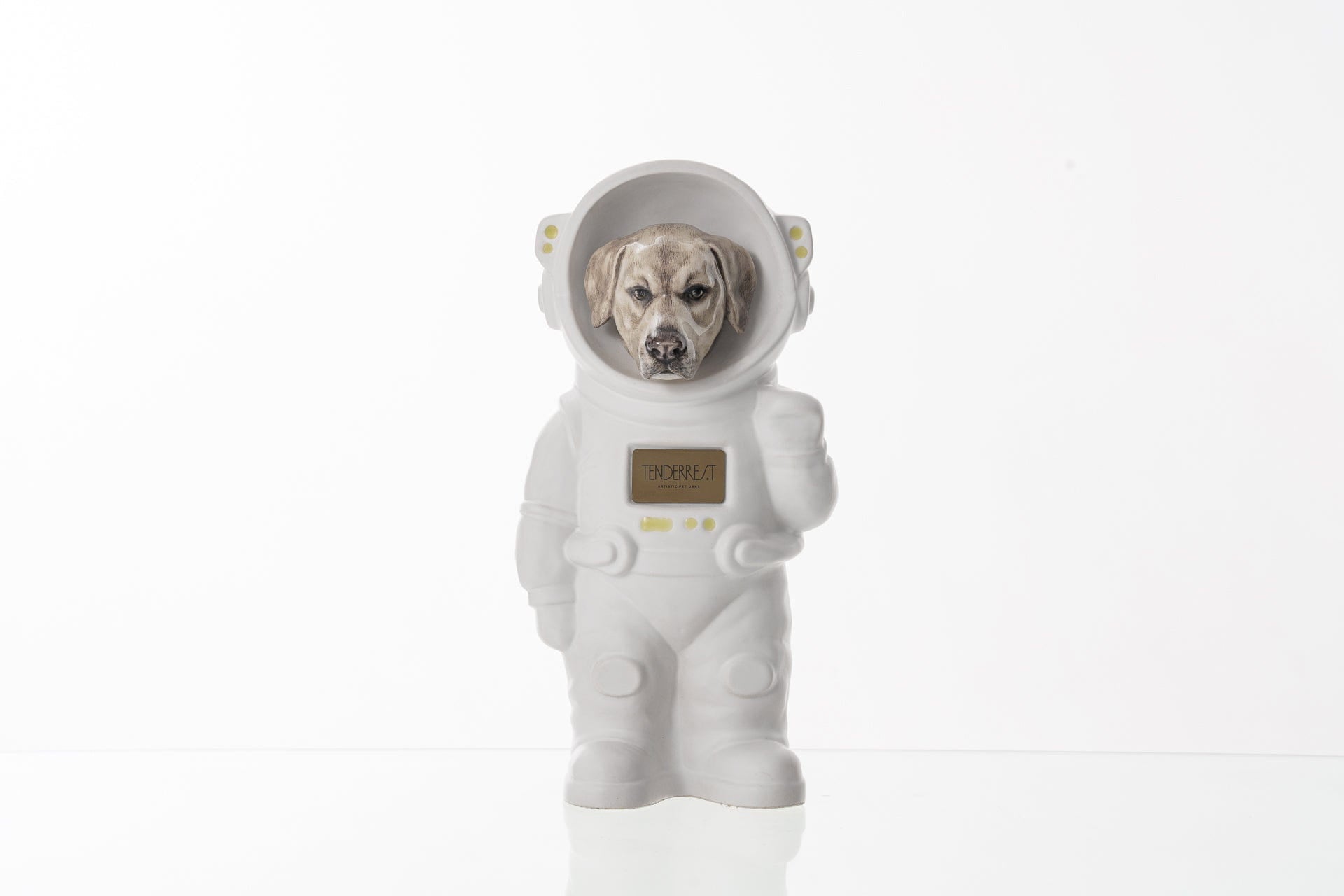 Pulvis Art Urns Pet Cremation Urn White Matte / CUSTOM (by photos) / Yes (+$50) Dog Cremation Urn Labrador - Customizable Figure | Handmade Pet Urn