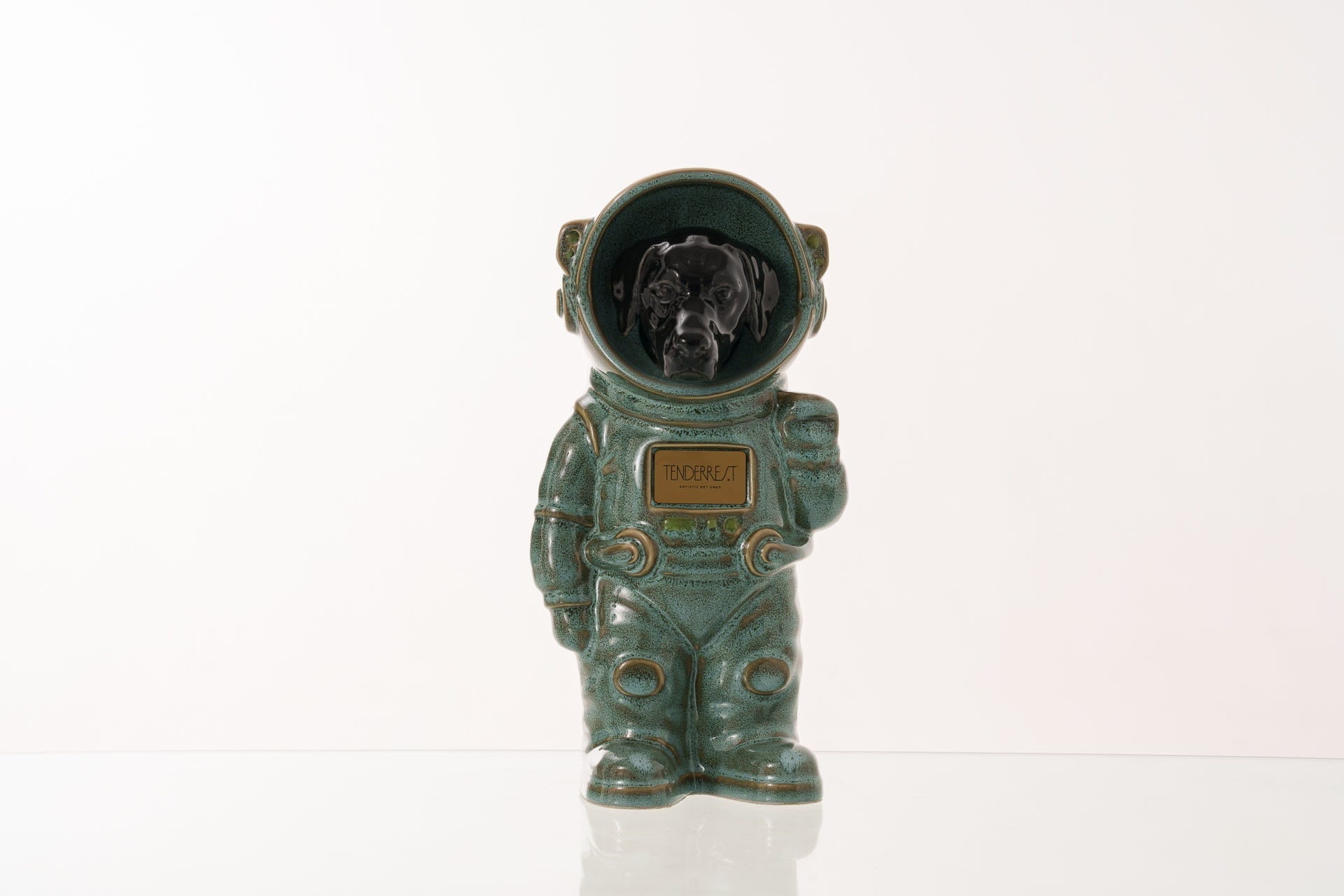 Pulvis Art Urns Pet Cremation Urn Oily Green / Black / Yes (+$50) Dog Cremation Urn Labrador - Customizable Figure | Handmade Pet Urn