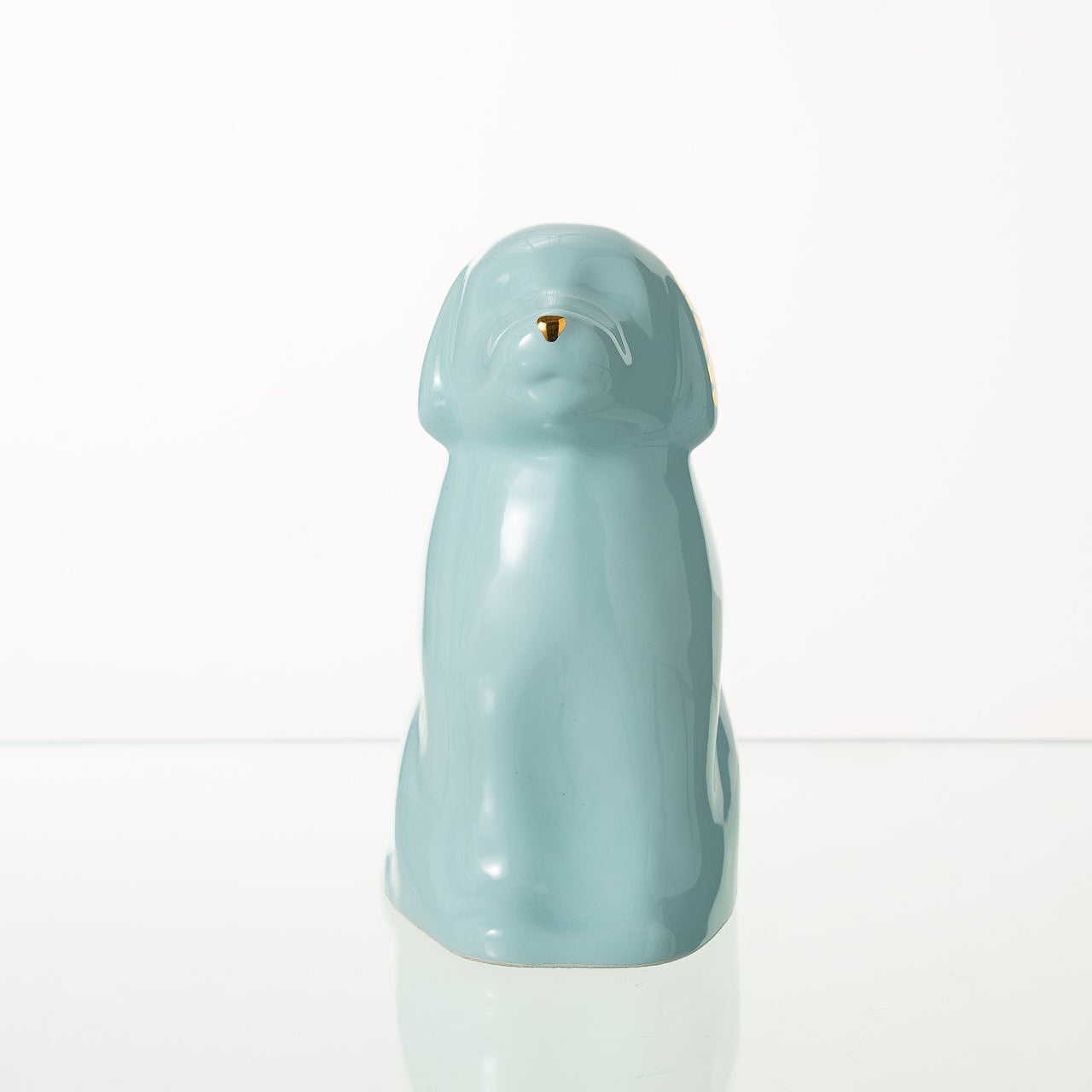 "Cuddle" Pet Urn for Dog - Baby Blue | Ceramic | Handmade - Pulvis Art Urns