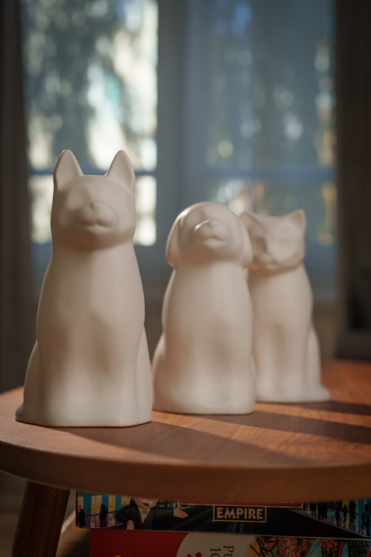 "Cuddle" Pet Urn for Dog - White Matte | Ceramic | Handmade - Pulvis Art Urns