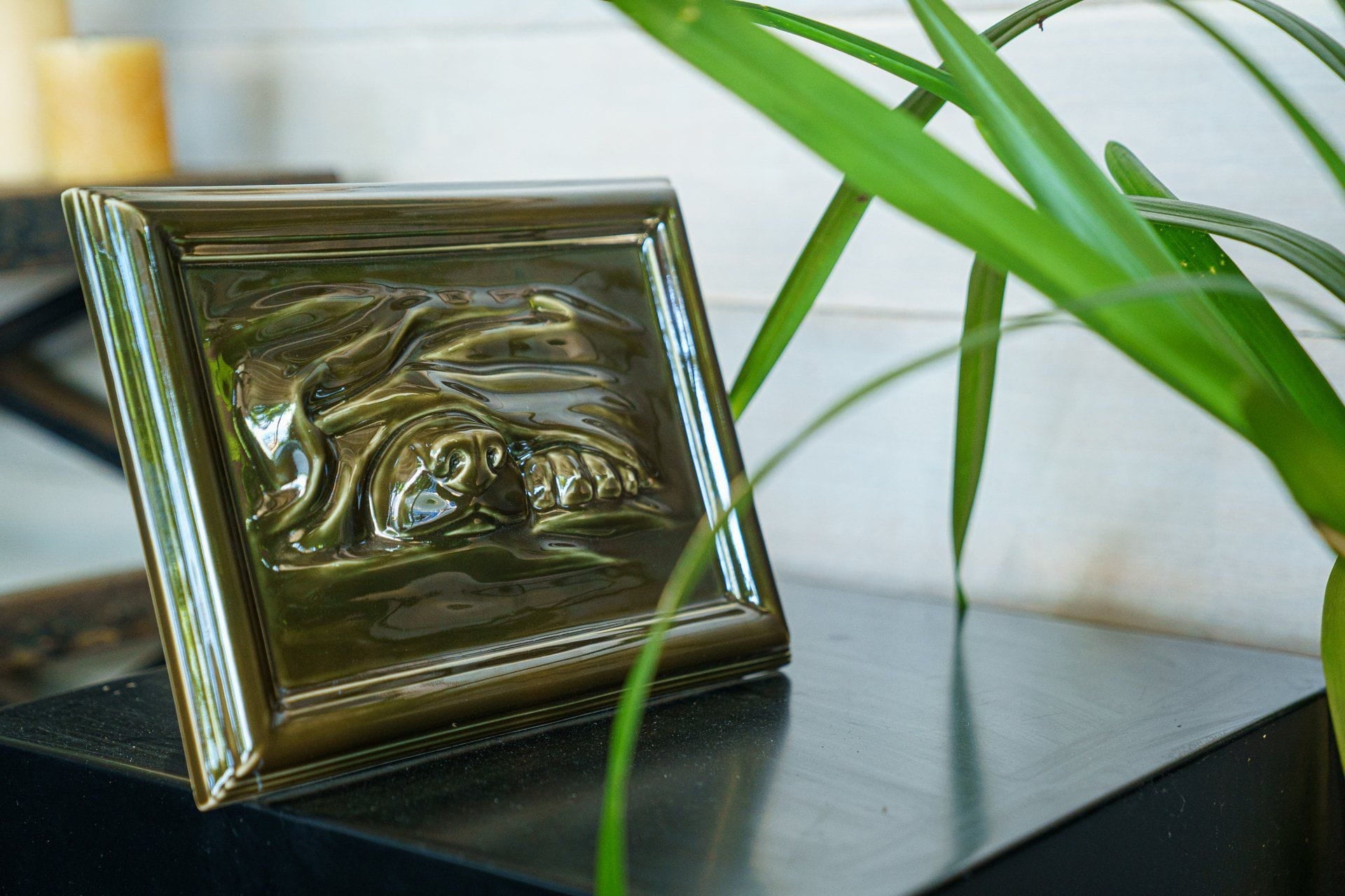 Dog Cremation Urn for Ashes - Dark Matte | Ceramic | Handmade Pet Urn - Pulvis Art Urns