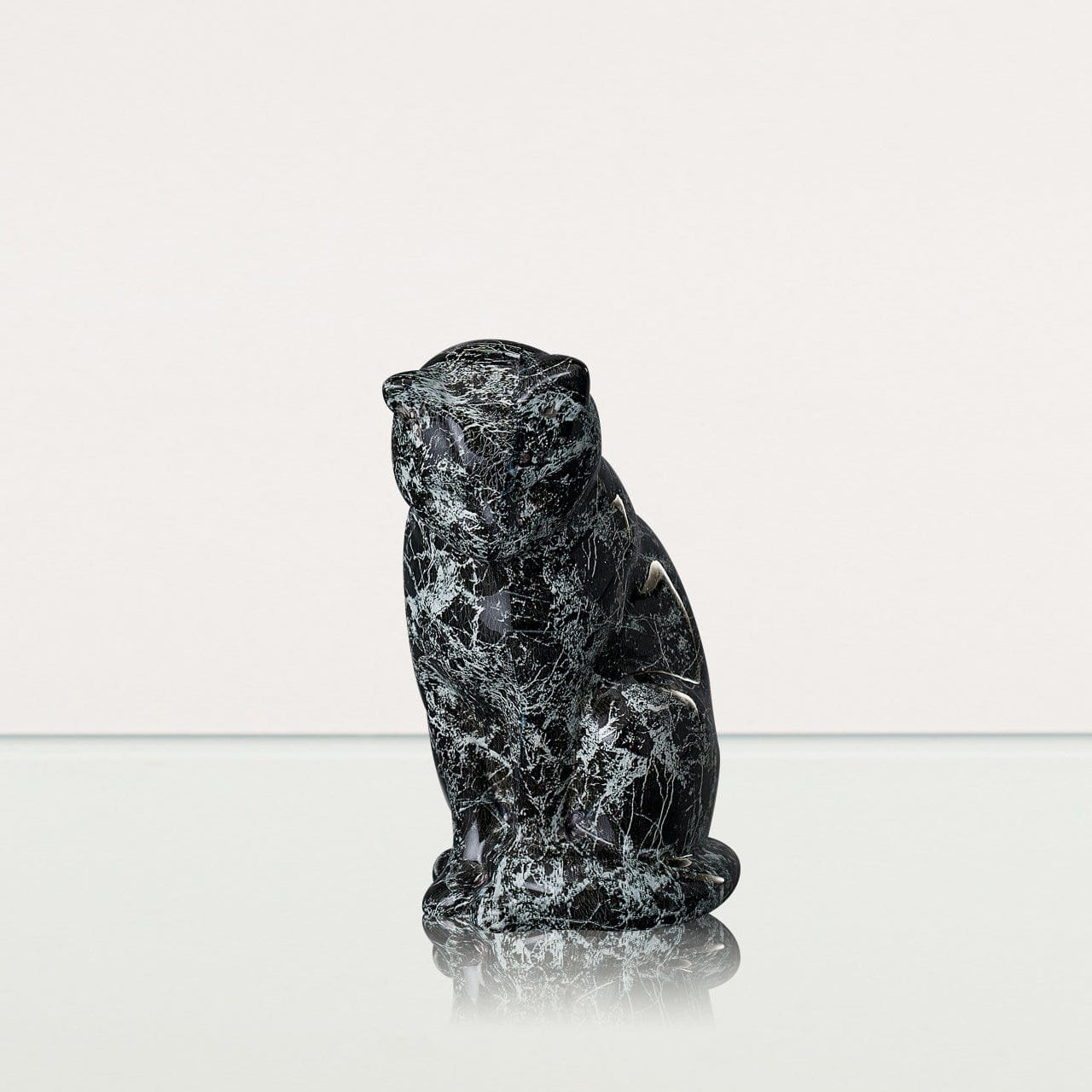 HydroGraphics Mini Pet Urn "Neko - Cosmos" - Ceramic | Hydro Dipping - Pulvis Art Urns