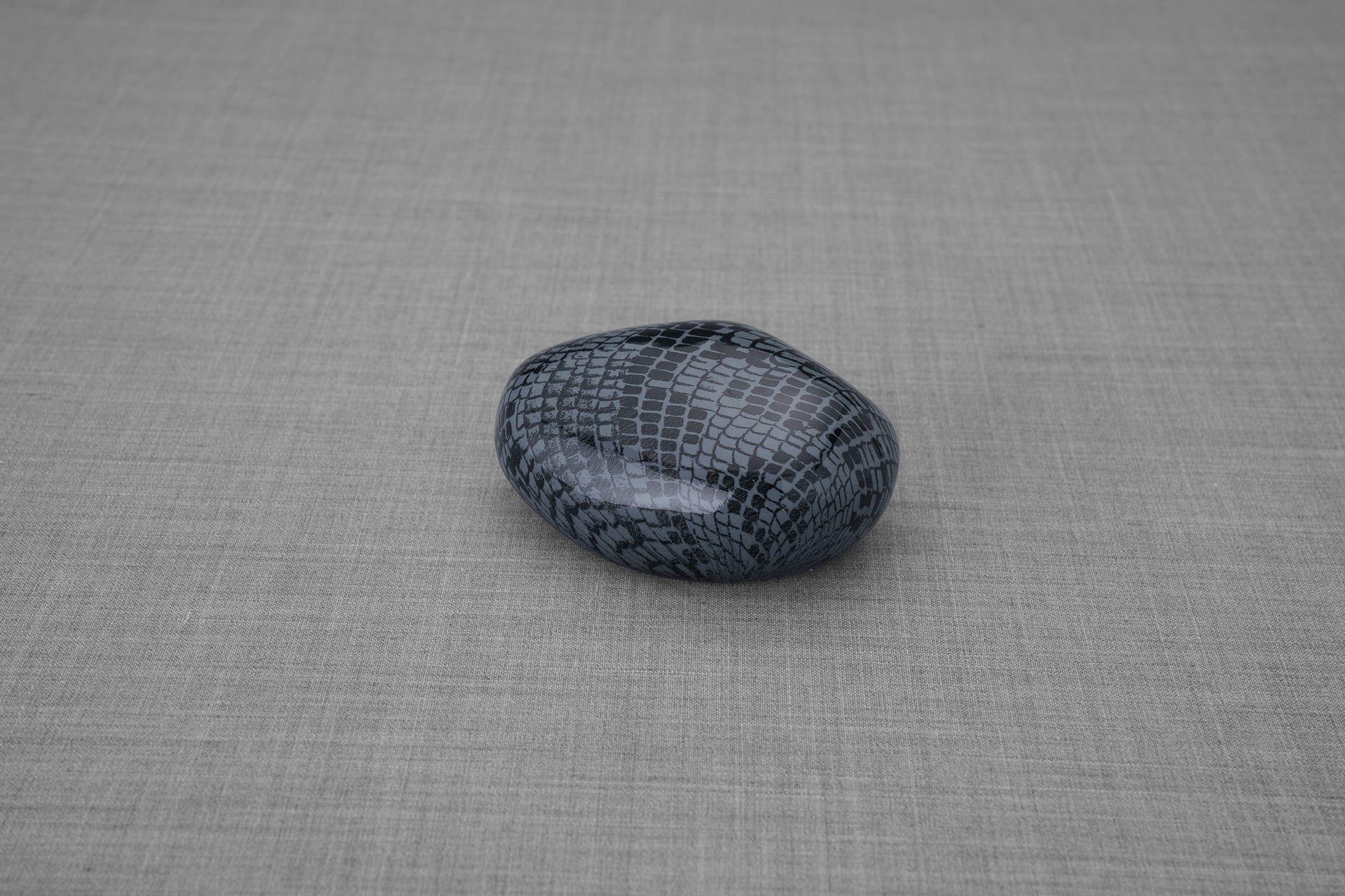 Mini Reptile Urn - Dark Blue | Ceramic | HydroGraphics - Pulvis Art Urns