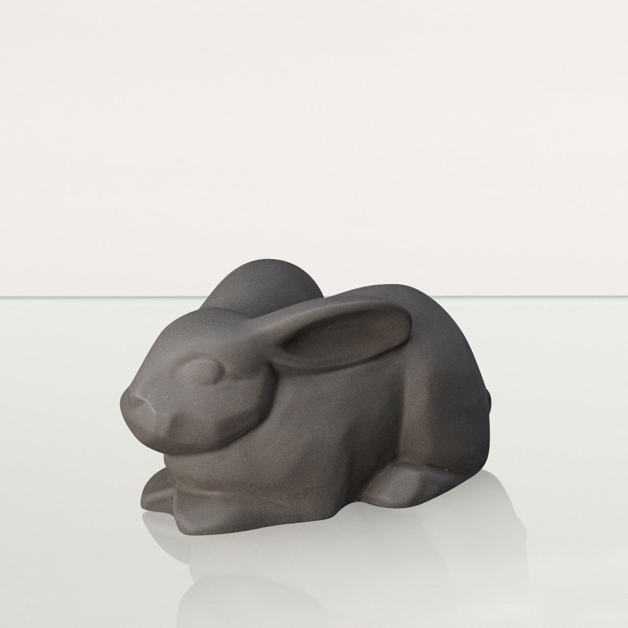 Rabbit Urn For Ashes - Grey Matte | Ceramic Bunny Urn - Pulvis Art Urns
