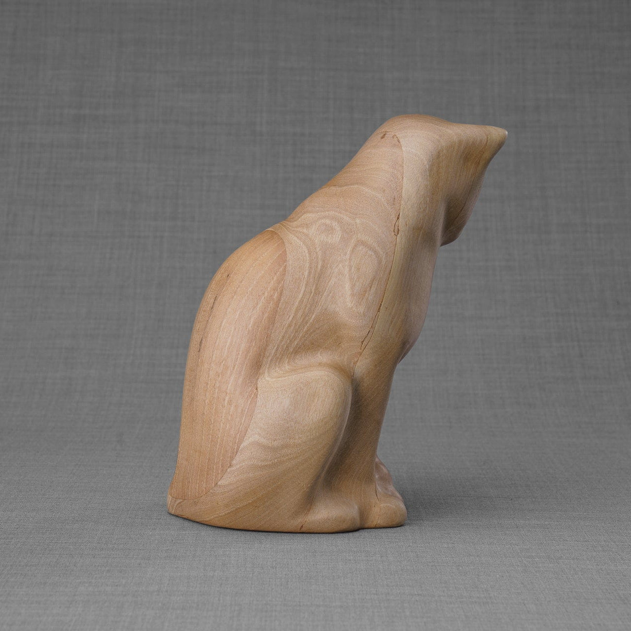 Wooden Pet Urn "Neko" - Pet Crematon Urn | Handmade - Pulvis Art Urns