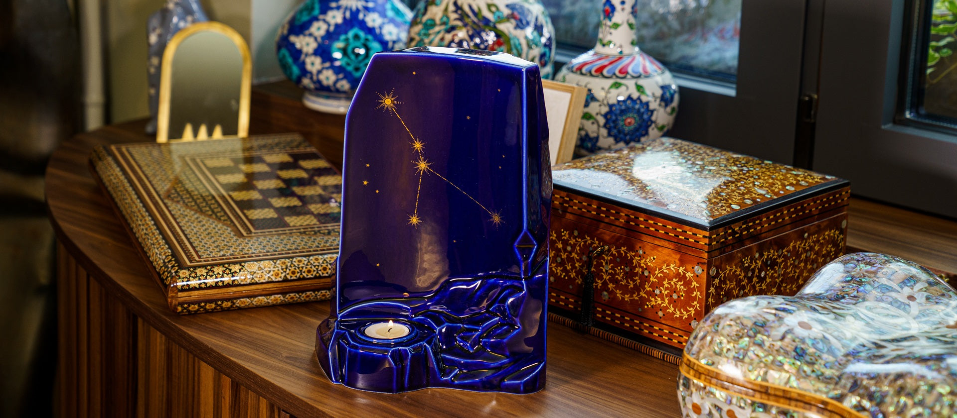 Zodiac Cremation Urn - Pulvis Art Urns