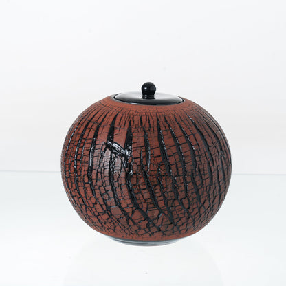 Handmade Cremation Urn "Aurea" - Large Urn for Human Ashes | Pottery Wheel Urn - Pulvis Art Urns