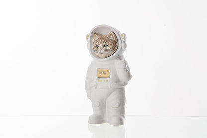 Pulvis Art Urns Pet Cremation Urn Helios / White Matte / No Hand Decorated Pet Urn - Cat | Ceramic Handmade Figure