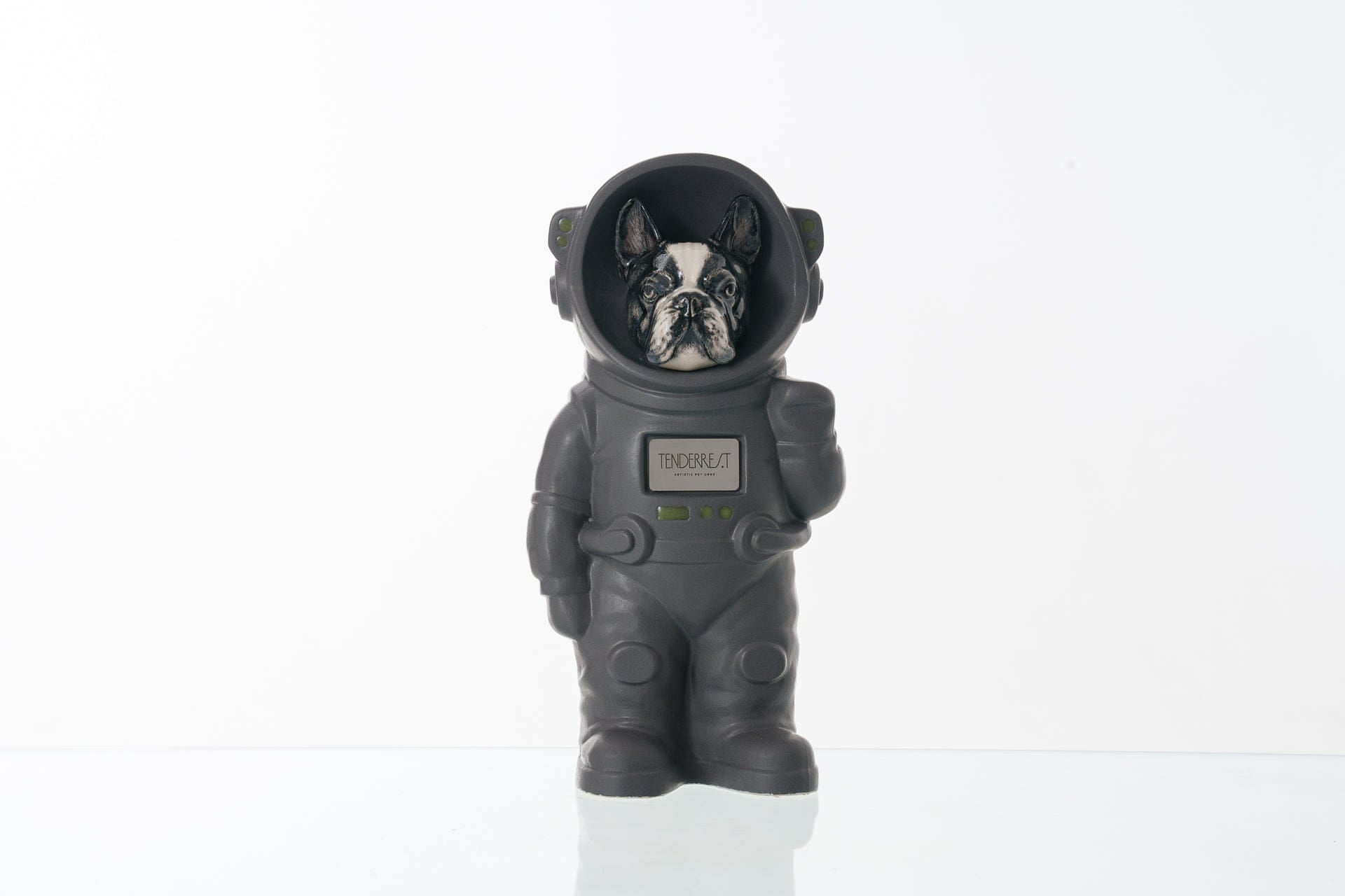 Pulvis Art Urns Pet Cremation Urn Gray Matte / CUSTOM (by photo) / Yes (+$50) Dog Cremation Urn French Bulldog - Customizable Figure | Pet Urn