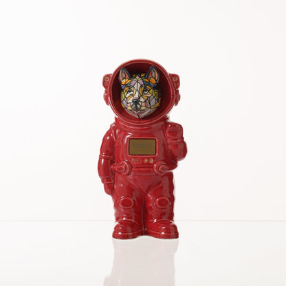 Pulvis Art Urns Pet Cremation Urn Polaris / Red / No Hand Decorated Pet Urn - Dog | Ceramic Handmade Figure