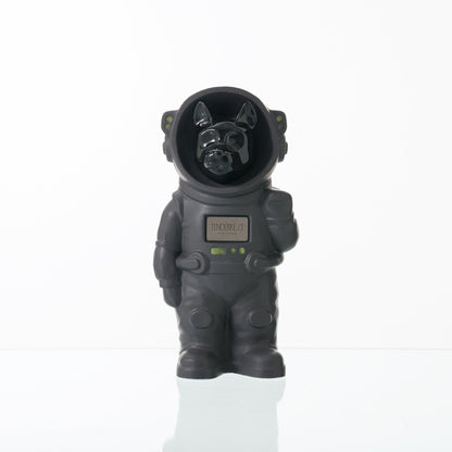 Pulvis Art Urns Pet Cremation Urn Gray Matte / Black / Yes (+$50) Customizable Pet Cremation Urn - Dog | Ceramic Handmade Figure