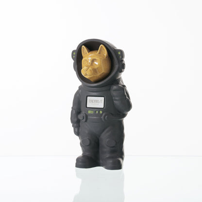 Pulvis Art Urns Pet Cremation Urn Gray Matte / Yellow / Yes (+$50) Customizable Pet Cremation Urn - Dog | Ceramic Handmade Figure