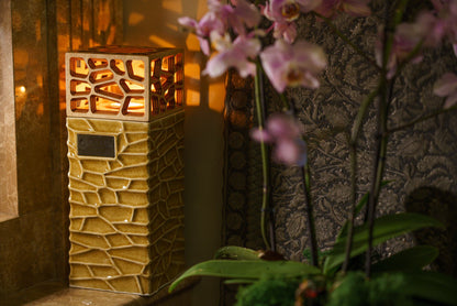 "Everlasting Flame" Cremation Urn for Ashes - Dark Sand | Ceramic Urn - Pulvis Art Urns