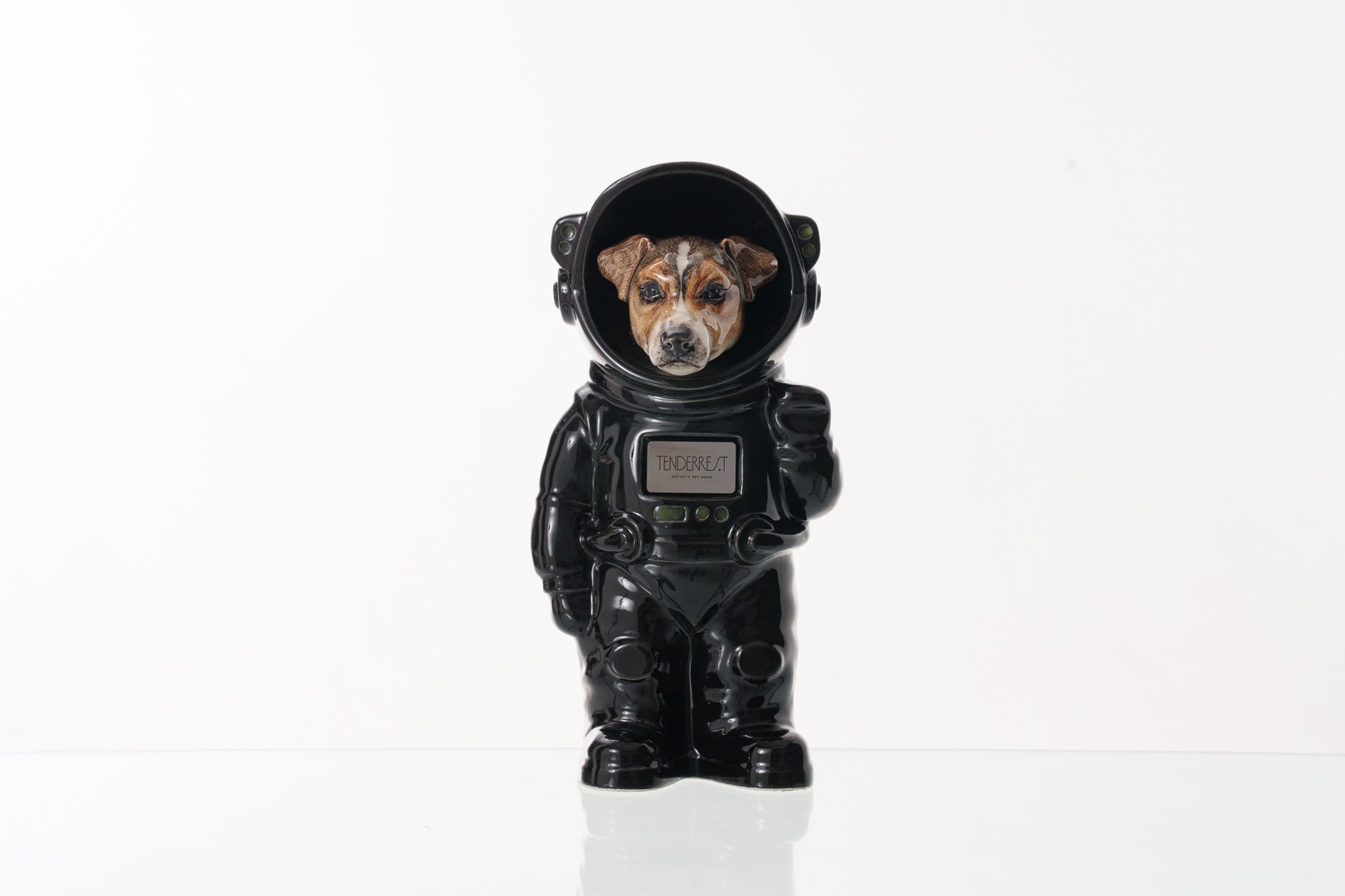 Pulvis Art Urns Pet Cremation Urn Black / CUSTOM (by photo) / No Dog Cremation Urn Jack Russell - Customizable Figure | Ceramic Pet Urn