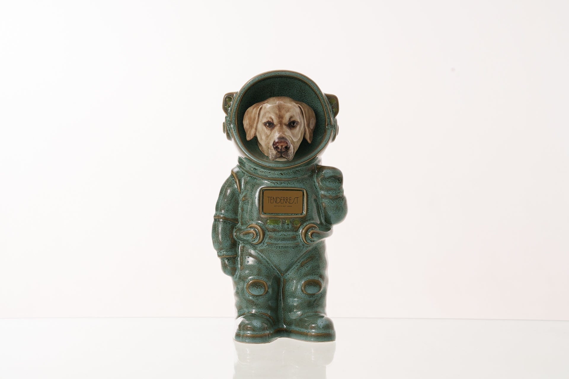Pulvis Art Urns Pet Cremation Urn Oily Green / CUSTOM (by photos) / Yes (+$50) Dog Cremation Urn Labrador - Customizable Figure | Handmade Pet Urn