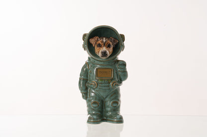 Pulvis Art Urns Pet Cremation Urn Oily Green / CUSTOM (by photo) / No Dog Cremation Urn Jack Russell - Customizable Figure | Ceramic Pet Urn