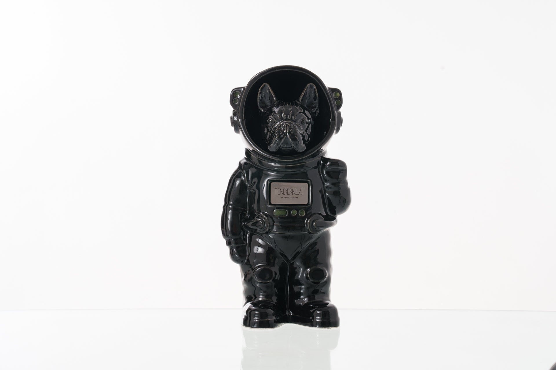 Pulvis Art Urns Pet Cremation Urn Black / Black / No Dog Cremation Urn French Bulldog - Customizable Figure | Pet Urn