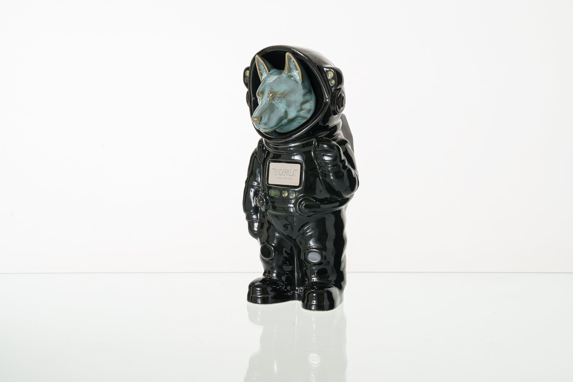 Pulvis Art Urns Pet Cremation Urn Black / Oily Green / No Dog Cremation Urn German Shepherd - Customizable Figure | Ceramic Pet Urn