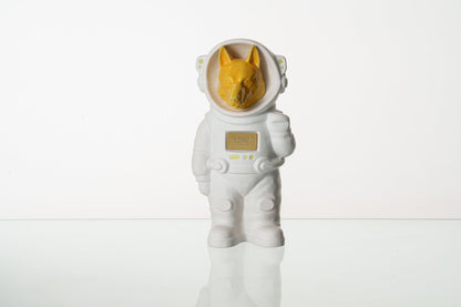 Pulvis Art Urns Pet Cremation Urn White Matte / Yellow / Yes (+$50) Dog Cremation Urn German Shepherd - Customizable Figure | Ceramic Pet Urn