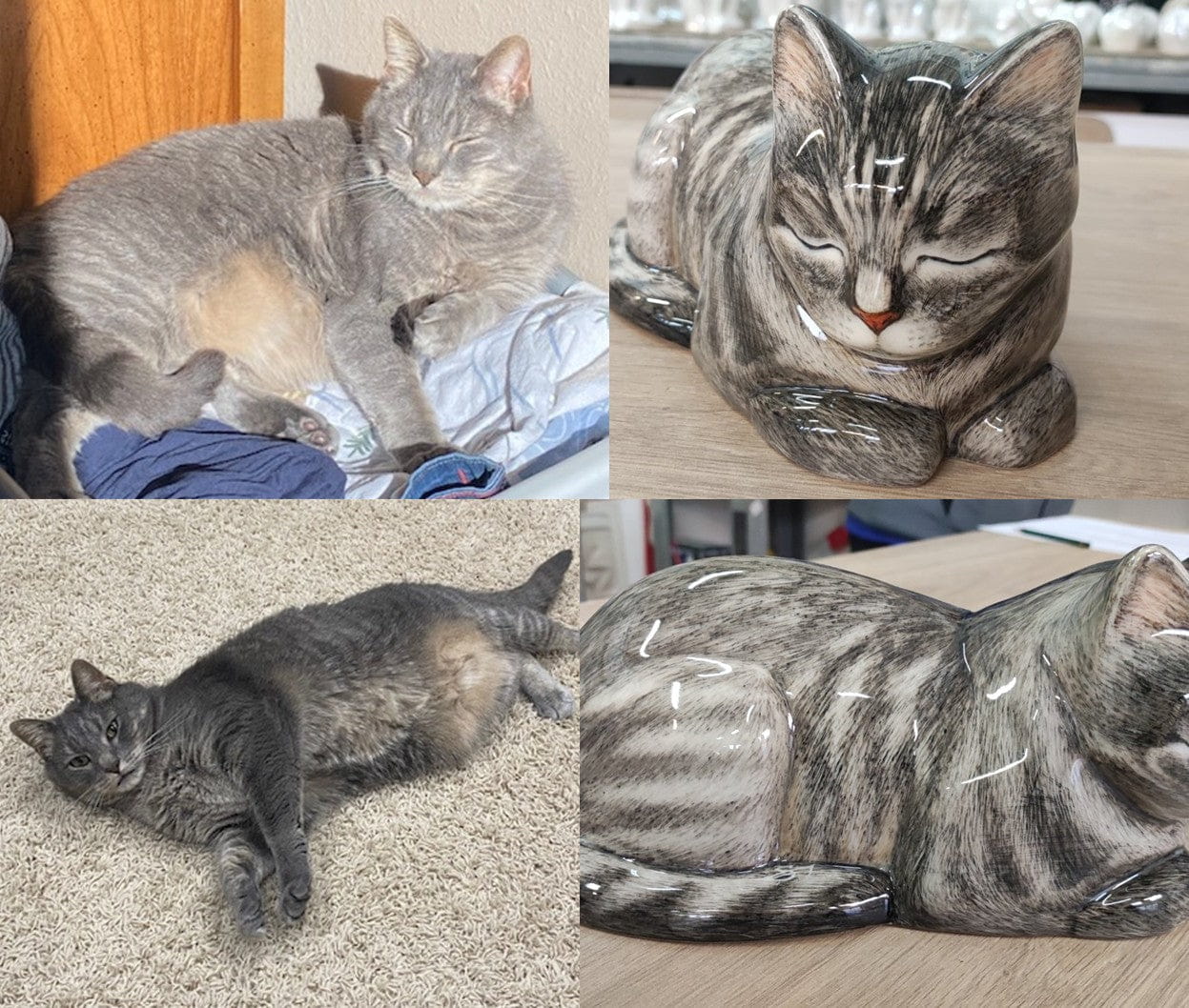 Custom Decorated Pet Urns by Photo By Pulvis Art Urns. Handmade Cremation Urns 