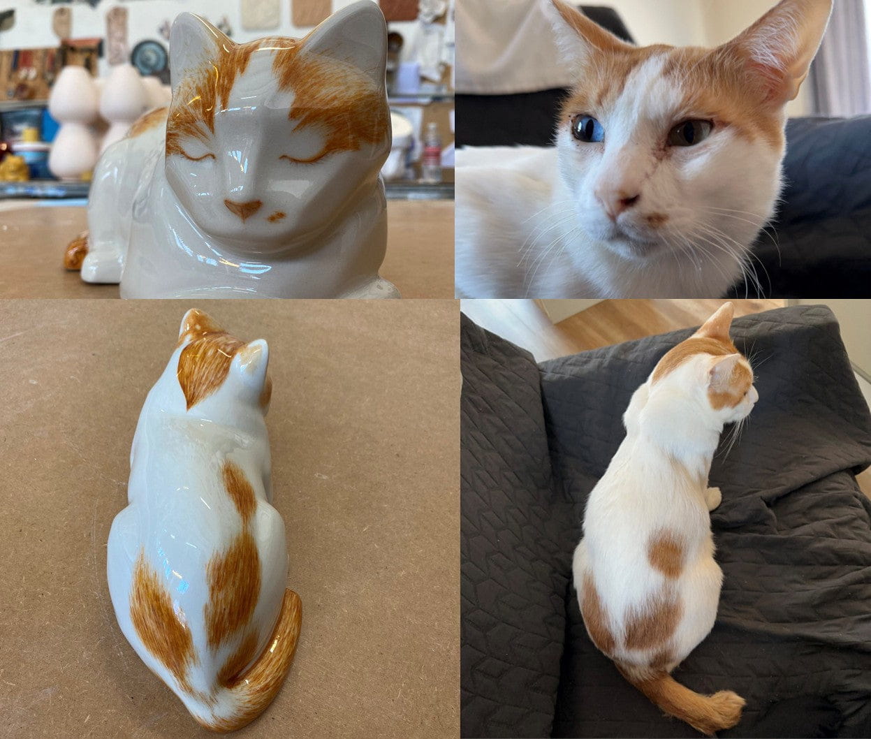 Custom Decorated Pet Urns by Photo By Pulvis Art Urns. Handmade Cremation Urns 