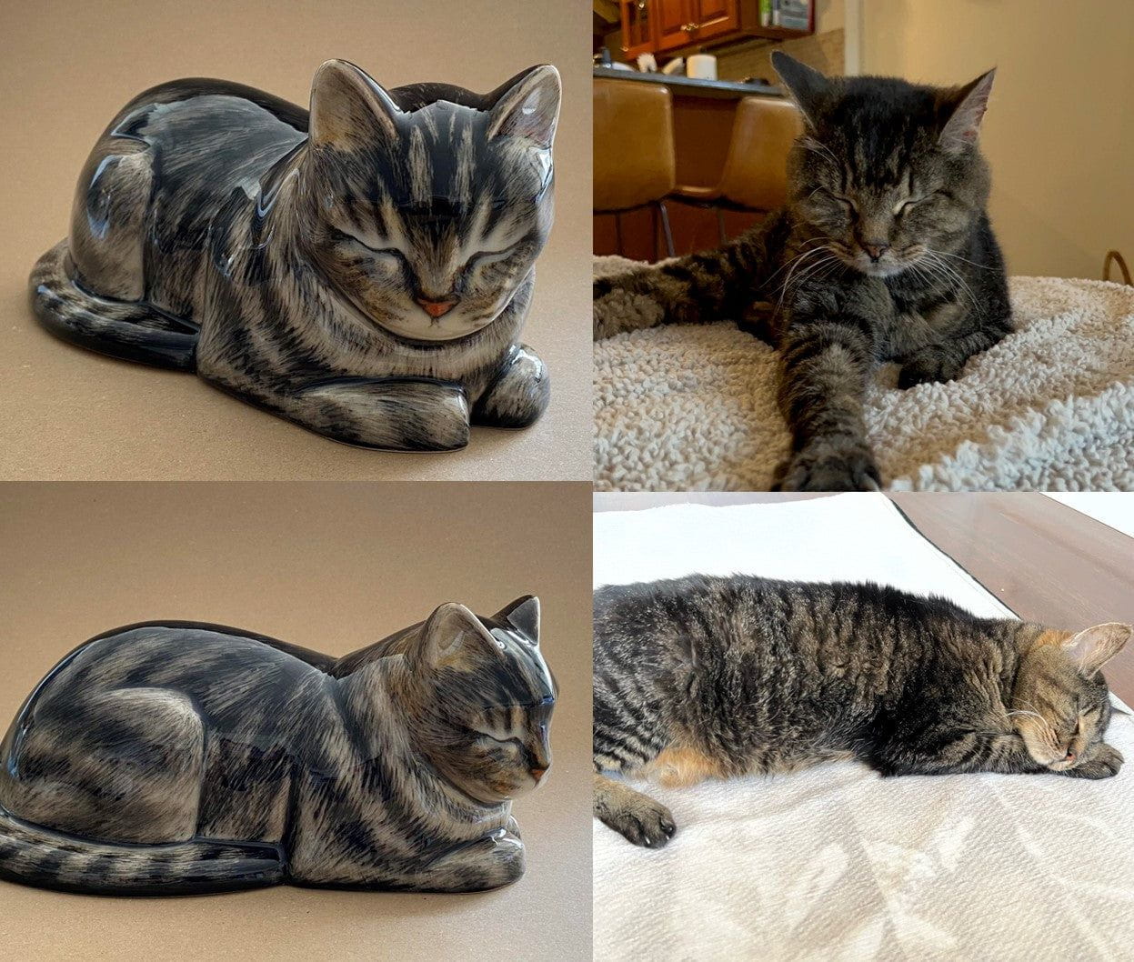 Custom Decorated Cat Urns by Pulvis