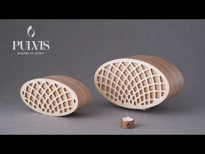 Wooden Cremation Urn "Remembrance" - Handmade - Rhomb Urn